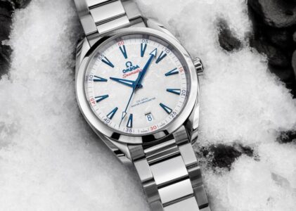 Frozen Time: replica Omega Seamaster Aqua Terra Beijing 2022 marca el comienzo de los Juegos Olímpicos de Invierno con esfera inspirada en el hielo