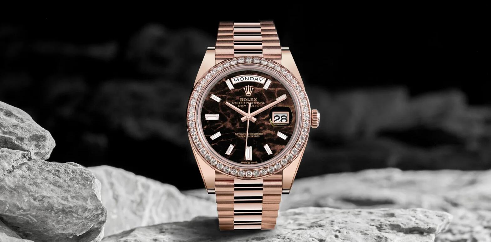 Este replica Rolex Day-Date 40 con esfera Eisenkeisel es el reloj Boss de 2021